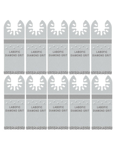 10 Piezas Cuchillas Oscilantes Diamante LABOFiC Corte Plano