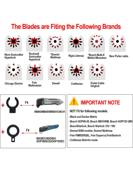 10 Piezas Cuchillas Oscilantes Diamante LABOFiC Corte Plano