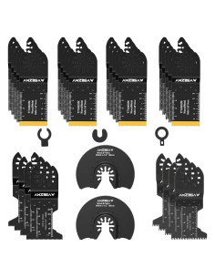 30 Piezas Hojas de Sierra Oscilante AMZBSAW para Madera y Metal