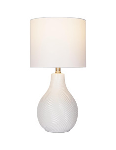 Lámpara de Mesa Catalina Lighting 24293-000 Cerámica Blanca 2