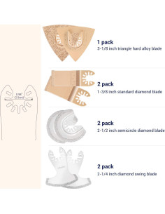 Conjunto de 7 Hojas Oscilantes Ohuhu para Sierra Multiherramienta 2