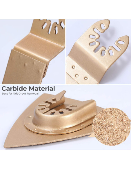 Conjunto de 7 Hojas Oscilantes Ohuhu para Sierra Multiherramienta