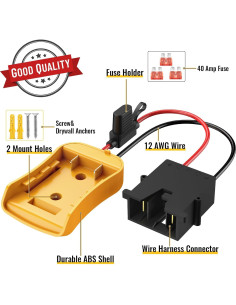 Adaptador Azocek para Power Wheel 12V con batería Dewalt 20V 2