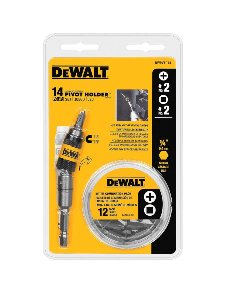 Juego de Portabits DEWALT DWPVTC14 con 14 Piezas