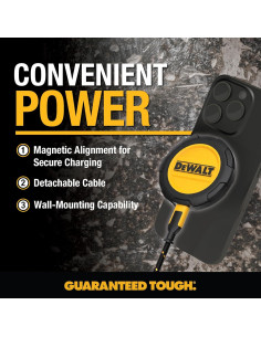 Cargador Inalámbrico DEWALT 15W para iPhone con Soporte 2
