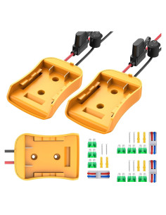 Adaptador de Batería Dewalt 20V con Fusible y Cable 12AWG
