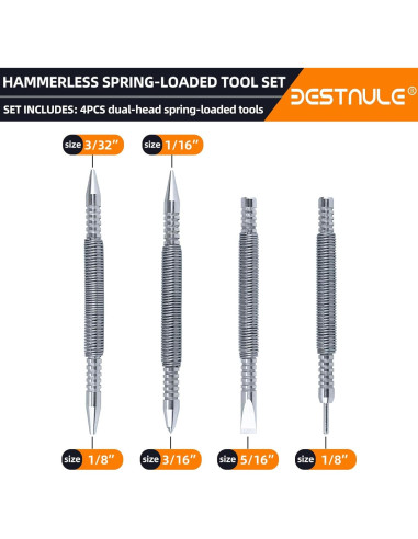 Juego de 4 Piezas de Colocador de Clavos BESTNULE