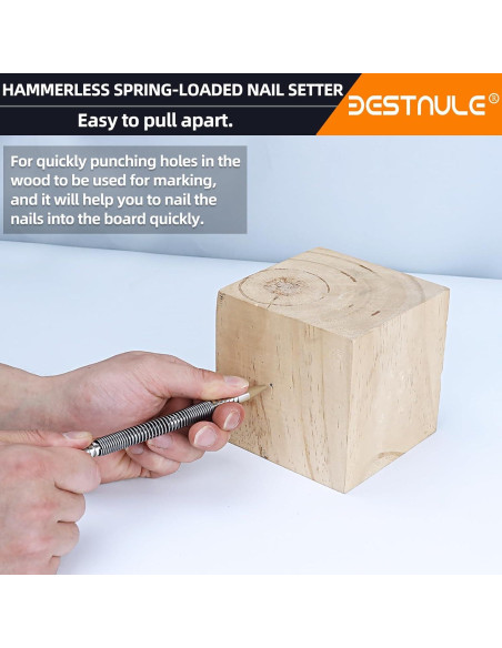 Juego de 4 Piezas de Colocador de Clavos BESTNULE