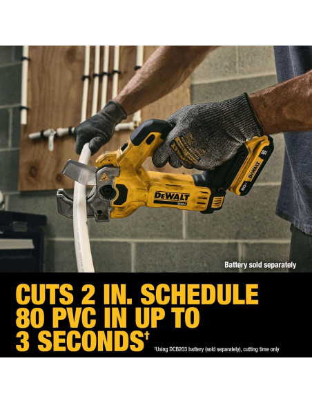 Cortador de Tubos de Plástico DEWALT 20V MAX DCE180B 2.64 kg Cortador de Tubos de Plástico DEWALT 20V MAX DCE180B 2.64 kg