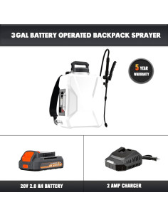 Pulverizador de Jardín Mayoki 12L Batería 20V 55 PSI 2