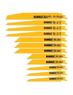 Juego de 12 Hojas de Sierra Recíproca DEWALT DW4892