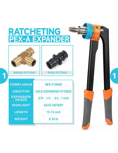 Kit de Herramientas PEX iCrimp 6 Piezas con Cortador