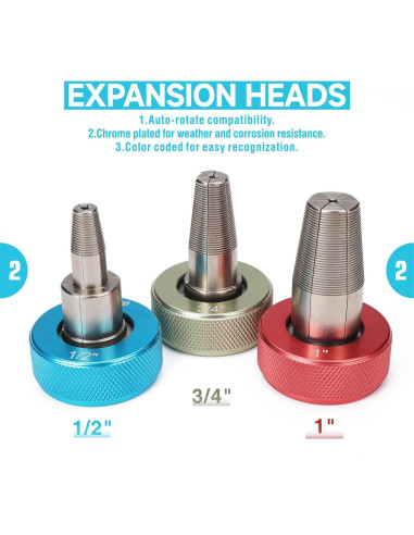 Kit de Herramientas PEX iCrimp 6 Piezas con Cortador