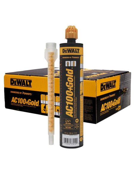 Adhesivo Epóxico Dewalt AC100+ Gold 284 ml (Caja de 12)