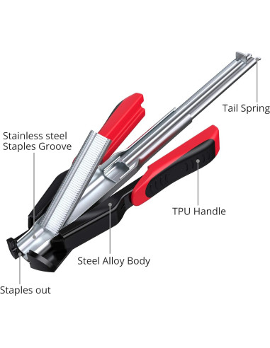 Kit de Alicates Hog Ring Proster - 2500 Anillos de Acero