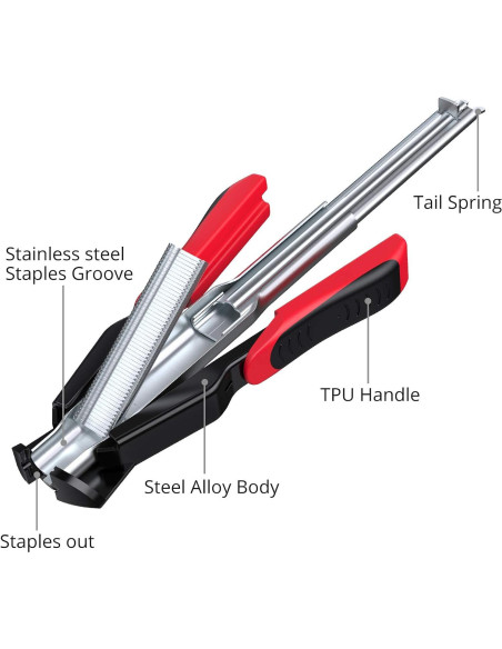 Kit de Alicates Hog Ring Proster - 2500 Anillos de Acero