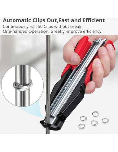 Kit de Alicates Hog Ring Proster - 2500 Anillos de Acero