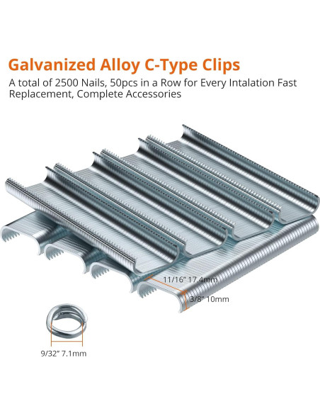 Kit de Alicates Hog Ring Proster - 2500 Anillos de Acero