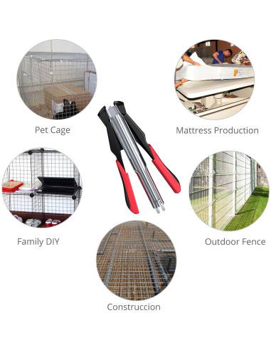 Kit de Alicates Hog Ring Proster - 2500 Anillos de Acero