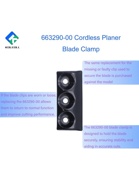 Abrazadera de Cuchilla KOLEOLL 663290-00 para Cepillos