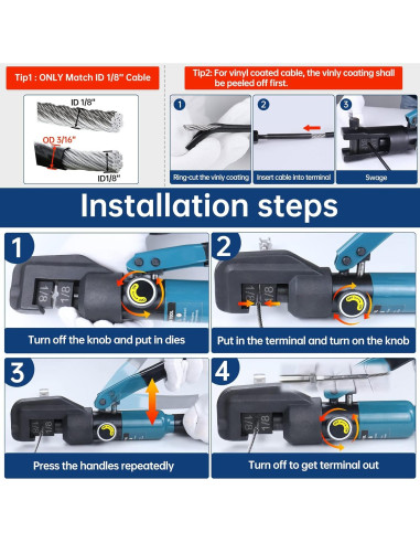 Crimpadora Hidráulica Muzata CK12 + Cortador de Cable 30 cm
