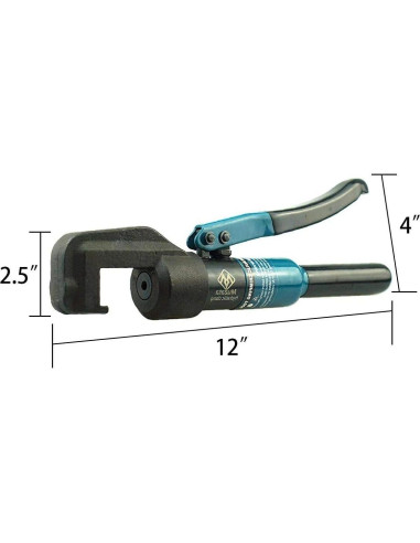 Crimpadora Hidráulica Muzata CK12 + Cortador de Cable 30 cm