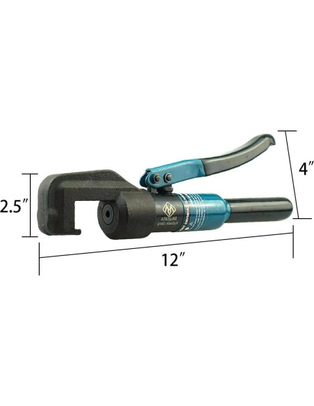 Crimpadora Hidráulica Muzata CK12 + Cortador de Cable 30 cm