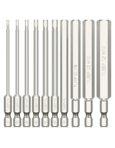 Juego de Brocas Hexagonales Allen TLEEP 10 Piezas 12mm a 1.5mm