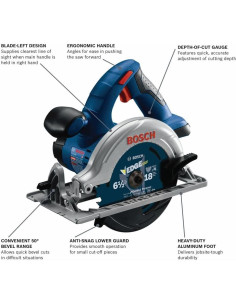 Sierra Circular Bosch CCS180B 18V 16.5 cm Izquierda 2