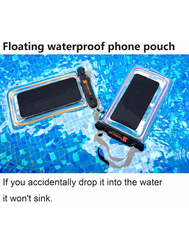 Funda Impermeable Flotante IPX8 para iPhone y Samsung 8.5"