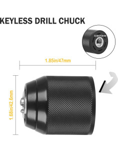 Mandril Sin Llave 2-13mm DIFFWELY para Impacto 2
