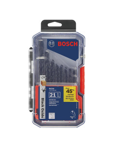 Juego de Brocas de Metal BOSCH BL21A 21 Piezas Óxido Negro