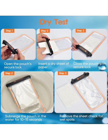 Funda Impermeable Flotante IPX8 para iPhone y Samsung 8.5"