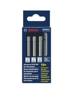 Brocas de Diamante BOSCH DDB3PC 3 Piezas para Porcelana 2