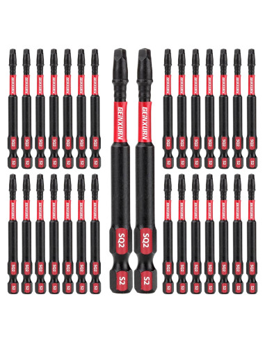 Conjunto de Puntas de Destornillador GEINXURN SQ2 30 Piezas