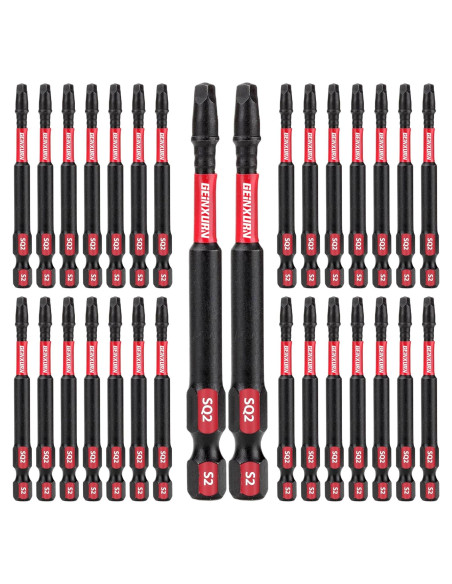 Conjunto de Puntas de Destornillador GEINXURN SQ2 30 Piezas