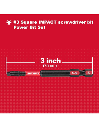 Conjunto de Puntas de Destornillador GEINXURN SQ2 30 Piezas