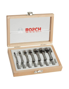 Juego de Brocas Forstner Bosch FB700 7 Piezas Acero Cromo