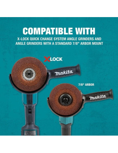 Disco Abrasivo Makita E-00468 X-Lock 125mm Grano 36 Metal