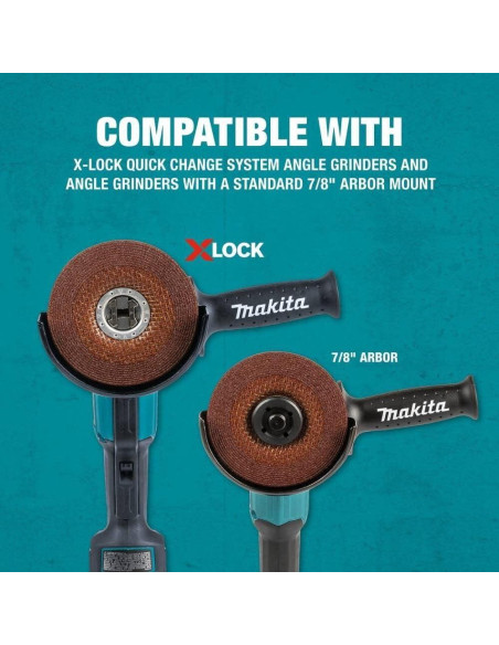 Disco Abrasivo Makita E-00468 X-Lock 125mm Grano 36 Metal Disco Abrasivo Makita E-00468 X-Lock 125mm Grano 36 Metal