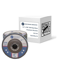 Discos de Aleta T29 Benchmark Abrasives 4.5" 40 Grano - Paquete de 10