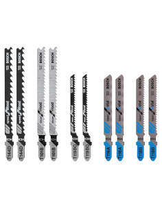 Cuchillas de Sierra de Calar BOSCH T5002, 10 Piezas, Madera y Metal