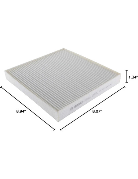 Filtro de Aire de Cabina Bosch P3950WS - Compatible Cadillac y Chevrolet