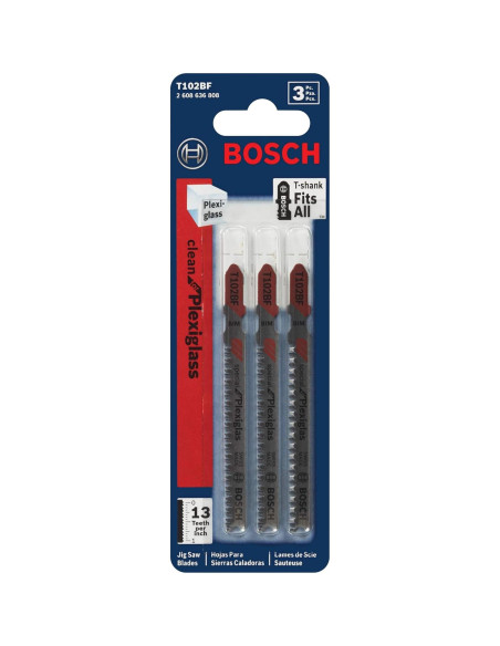 Sierra de Calar Bosch T102BF 3 Piezas para Plexiglás