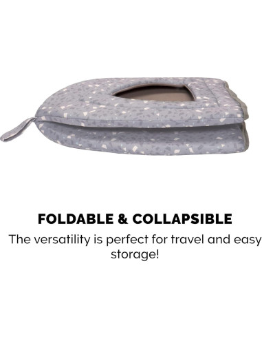 Cueva para Gatos Furhaven Pequeña Terrazzo Gris Lavable