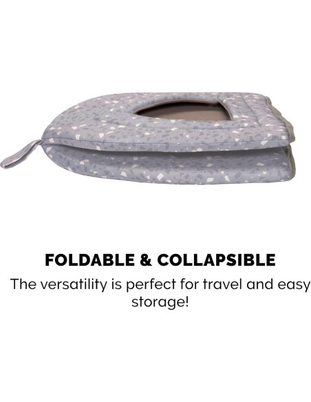 Cueva para Gatos Furhaven Pequeña Terrazzo Gris Lavable