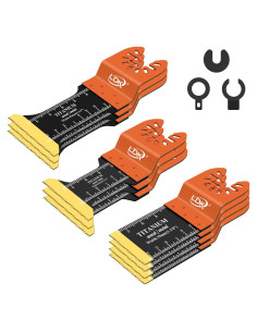 Cuchillas Oscilantes LDK 10pc Titanio Universales 3 Tamaños