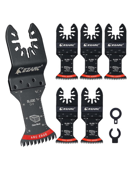 Hoja de Sierra Oscilante EZARC 5 PCS Dientes Japoneses