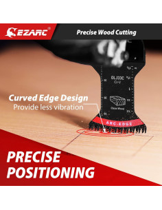 Hoja de Sierra Oscilante EZARC 5 PCS Dientes Japoneses 2