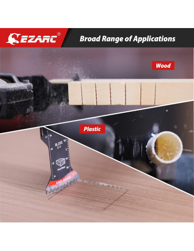 Hoja de Sierra Oscilante EZARC 5 PCS Dientes Japoneses